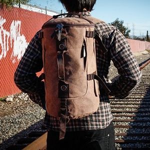 Large Duffel Travel Canvas Bag Handbag Backpack